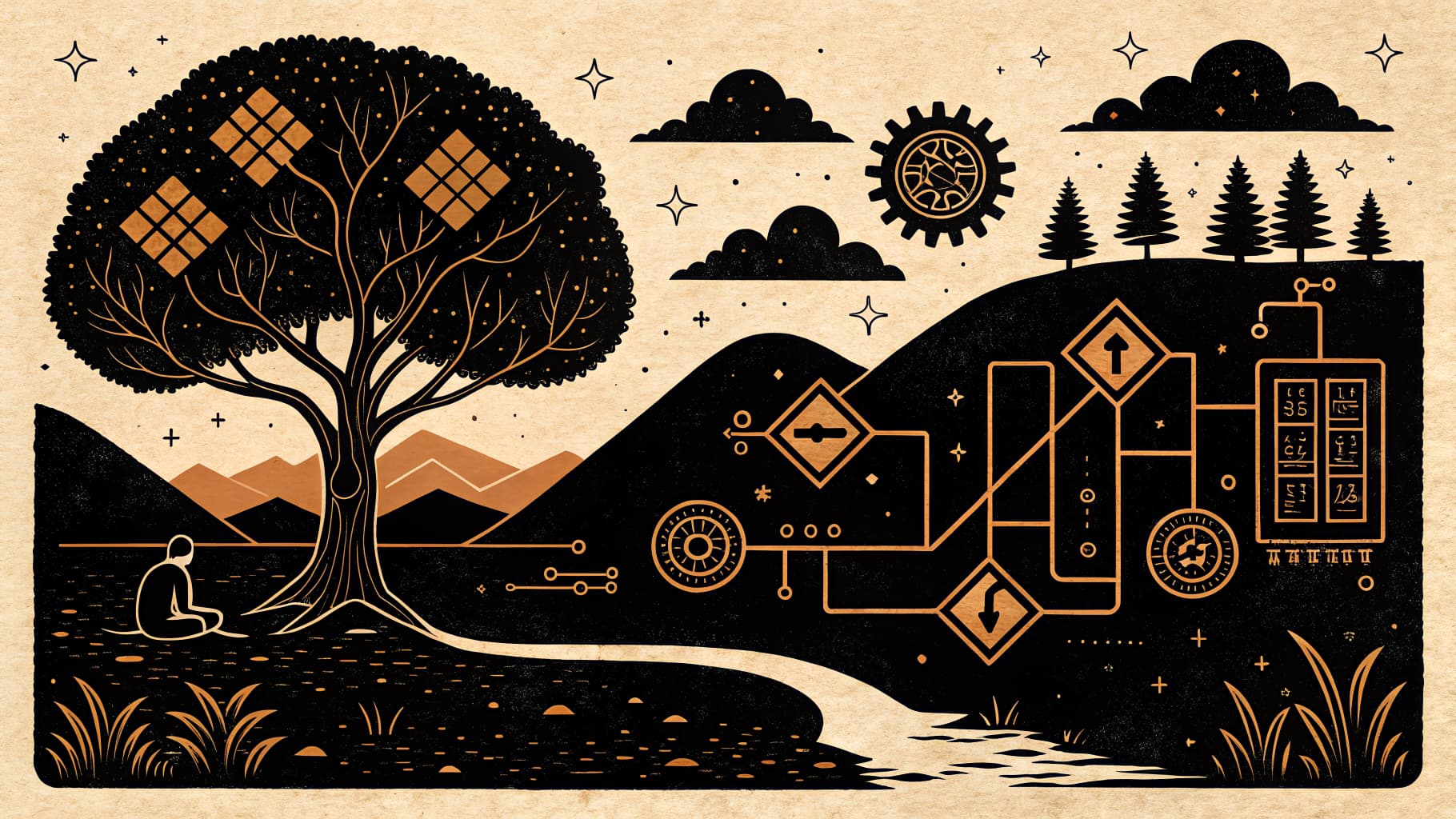 Cover illustration for Is AI Fair? Mapping the Ethics