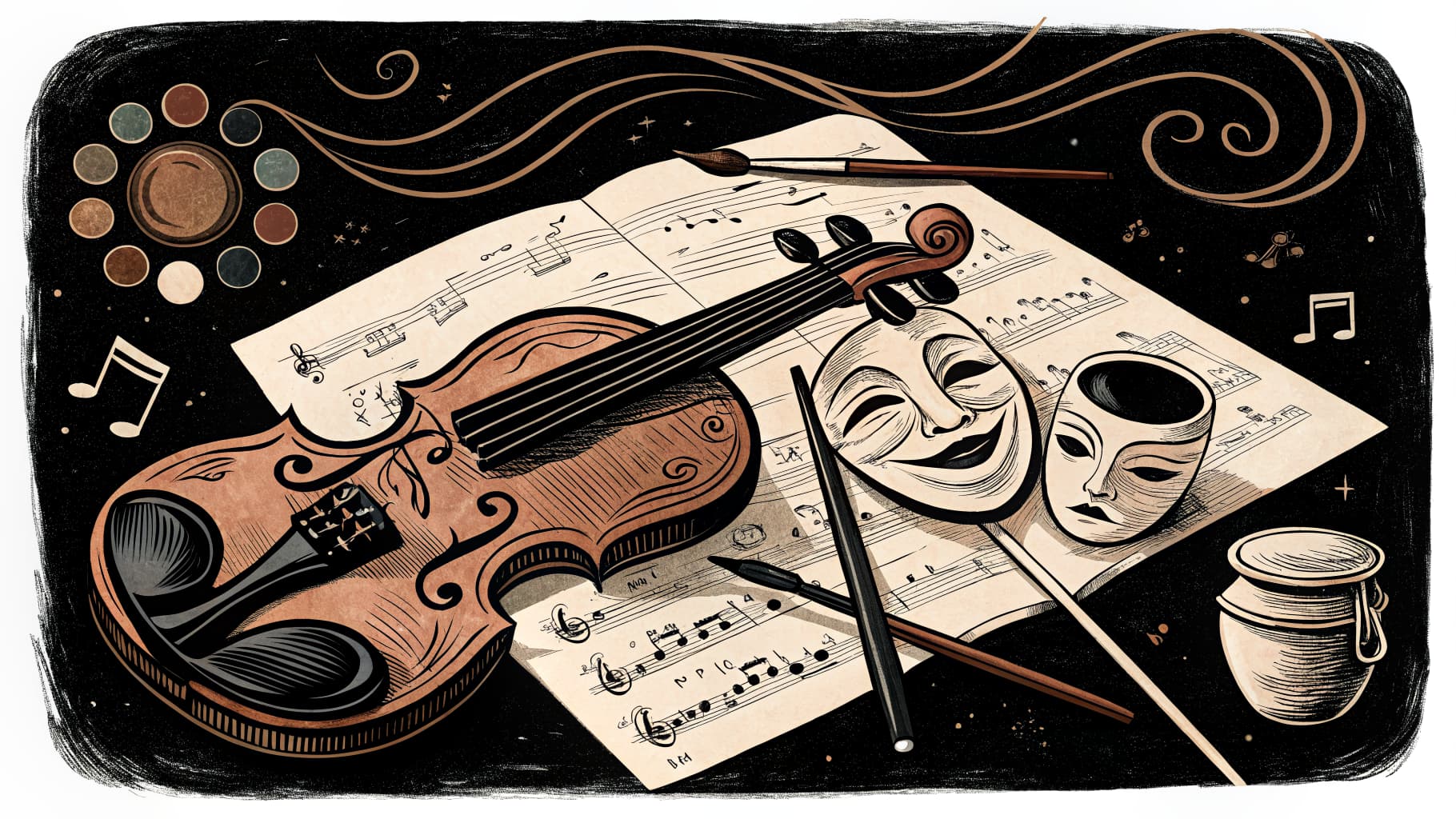 Cover illustration for Art Movement Trading Cards